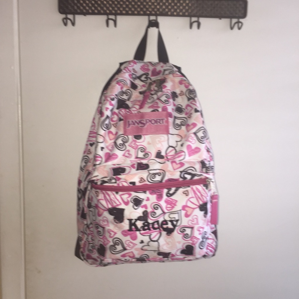 Jansport Kagey heart backpack custom made
